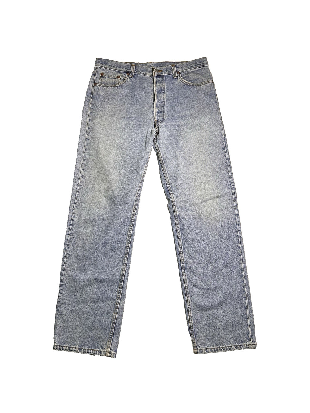 Levi’s 501 Jeans Women’s 36x32 High Rise Light Wash 90s Straight Leg *hole*
